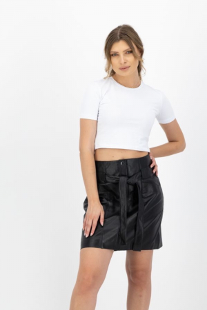 Tricou crop dama, Kings & Clowns, Bumbac