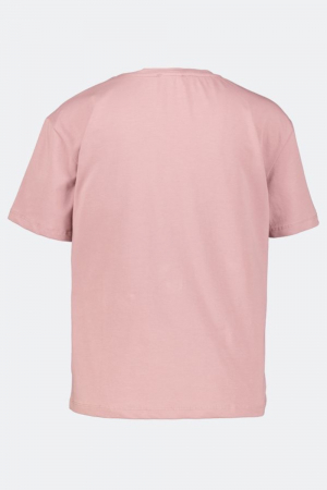 Tricou cu aplicatii stralucitoare dama, Kings & Clowns, Roz, Bumbac, S [1]