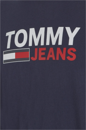 Tricou Bărbați, Tommy Jeans, Imprimeu cu logo, Bleumarin inchis, L INTL [3]