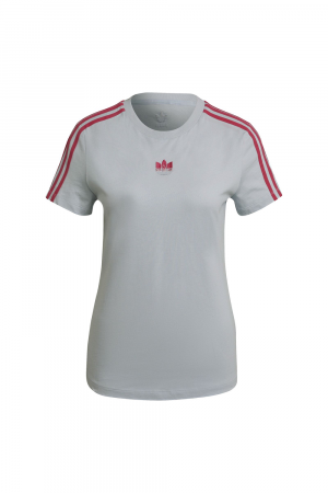 Tricou Dama, Adidas Originals, Gri albastrui, Bumbac [4]