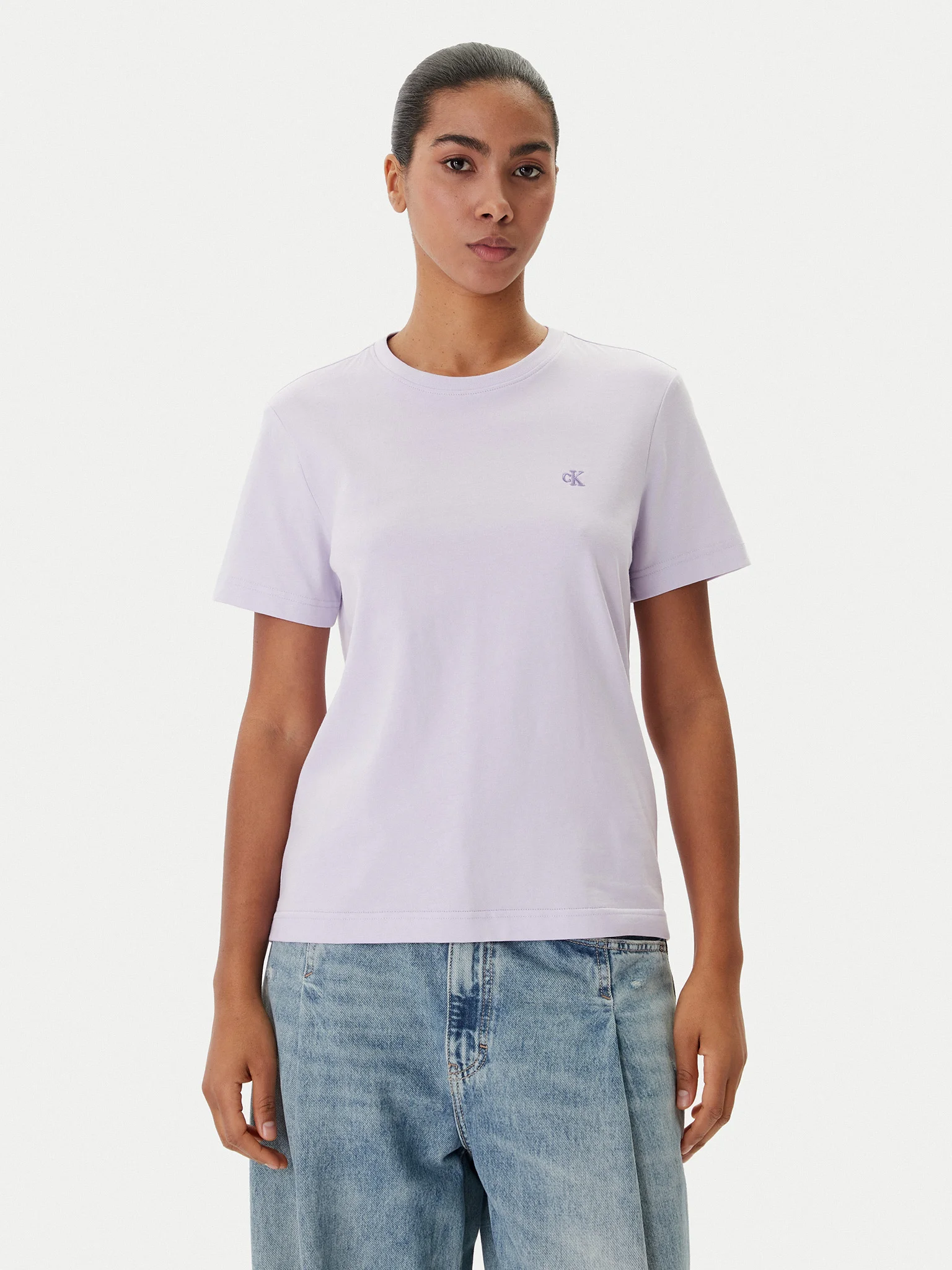 Tricou Dama, Calvin Klein, Bumbac, Mini Logo [1]