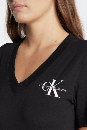 Tricou Dama, Calvin Klein Jeans, V-Neck, Bumbac [4]