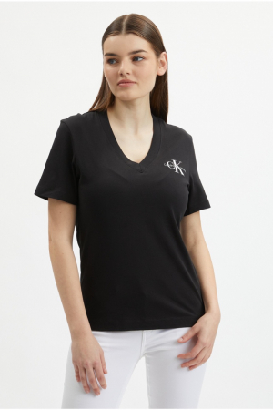 Tricou Dama, Calvin Klein Jeans, V-Neck, Bumbac [6]