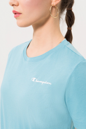 Tricou Dama, Champion, Micrologo, Albastru deschis, Bumbac [2]