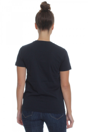 Tricou Dama, Logo, Champion, Albastru inchis, Bumbac, L [1]