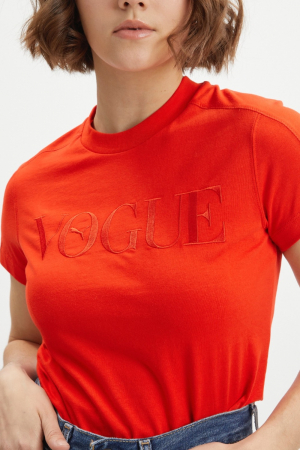 Tricou dama, Puma x Vogue, Rosu, Bumbac, M [3]