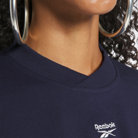 Tricou Dama, Reebok, Relaxed Fit Tee, Albastru Închis, Bumbac [4]