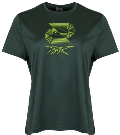 Tricou Dama, Reebok, Running SW Graphic Tee, Verde