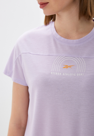 Tricou Dama, Reebok, Supremium Tee, Mov Deschis [4]