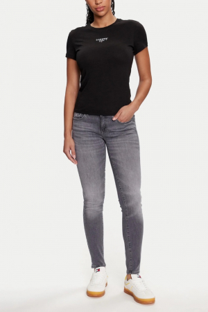 Tricou Dama, Tommy Hilfiger, Decolteu la baza gâtului, Bumbac [2]