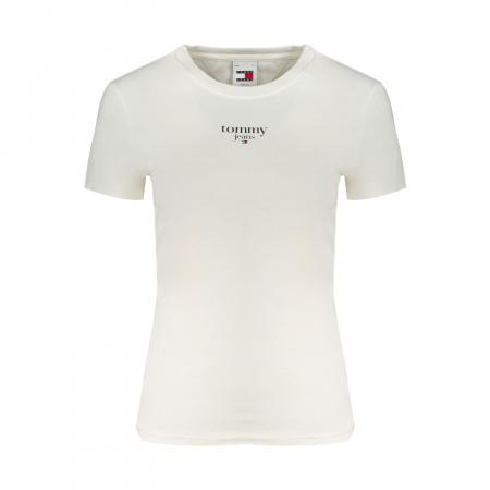 Tricou Dama, Tommy Hilfiger, Decolteu la baza gâtului, Bumbac