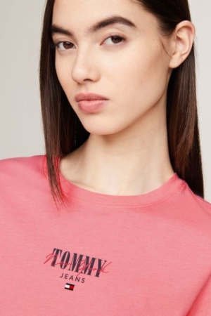 Tricou Dama, Tommy Jeans, Decolteu la baza gâtului, Bumbac, Logo Printat [3]