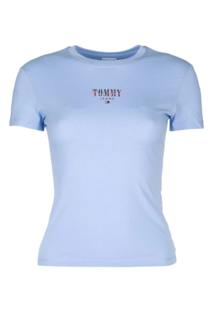 Tricou Dama, Tommy Jeans, Decolteu la baza gâtului, Bumbac, Logo Printat