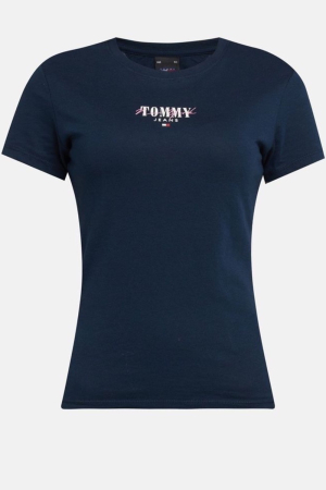 Tricou Dama, Tommy Jeans, Decolteu la baza gâtului, Bumbac, Logo Printat