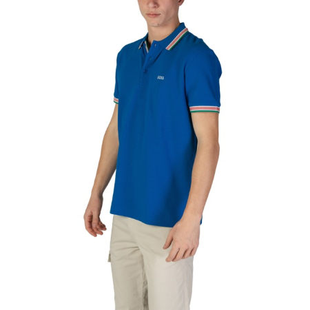Tricou polo bărbați, Boss, Albastru, Bumbac [3]