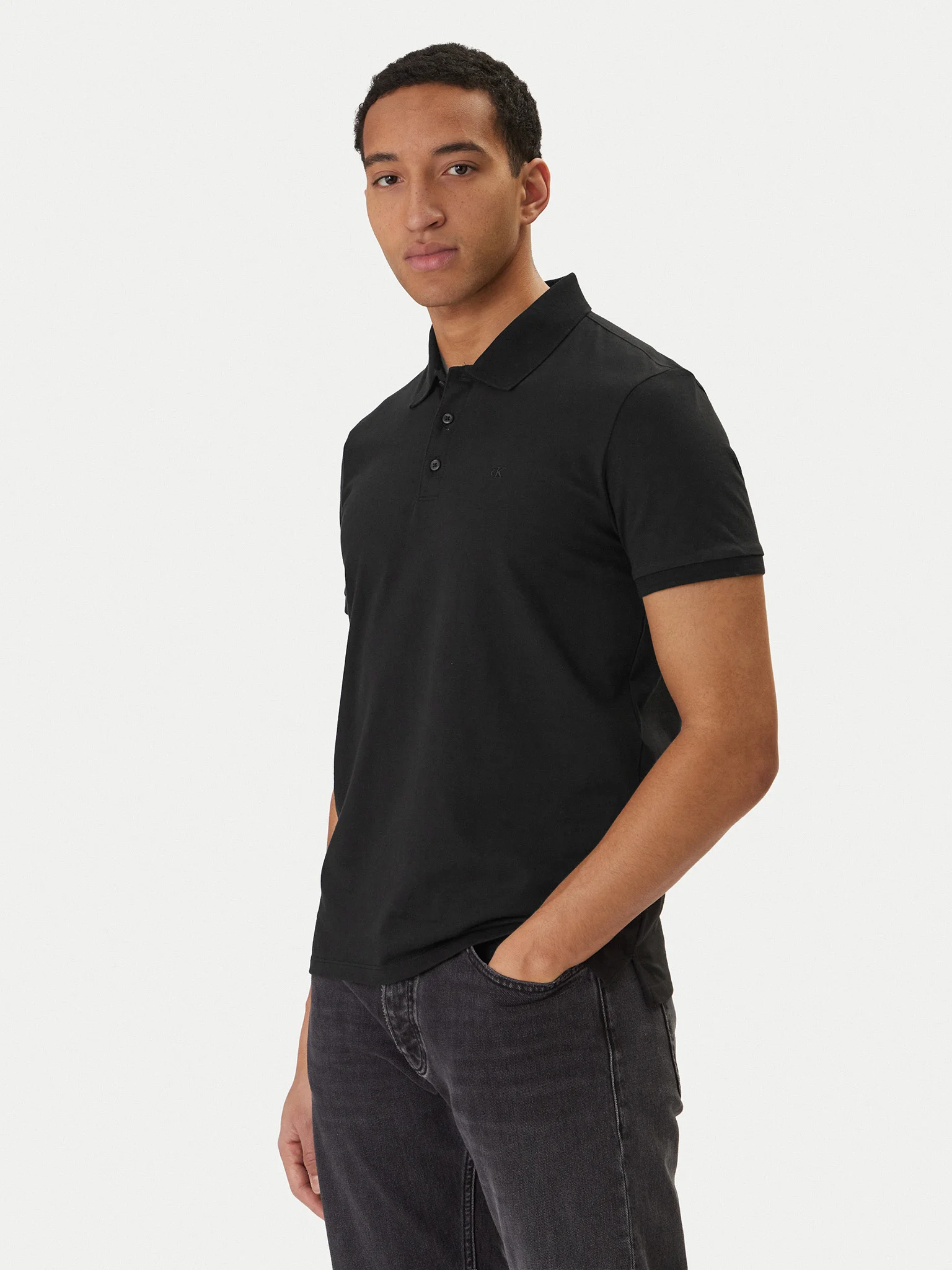 Tricou polo bărbați, Calvin Klein Jeans, Bumbac, Logo Brodat