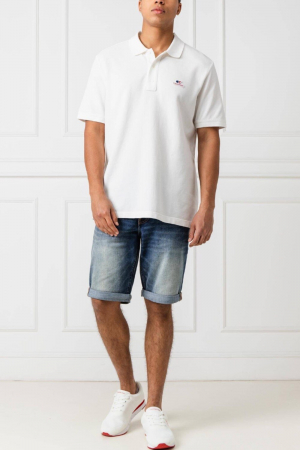 Tricou polo barbati, Calvin Klein, Bumbac, Logo Brodat [3]