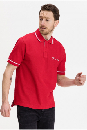 Tricou polo barbati, Tommy Hilfiger, Logo Brodat, Bumbac [1]