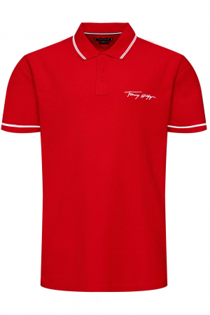 Tricouri polo - Tricou polo barbati, Tommy Hilfiger, Logo Brodat, Bumbac