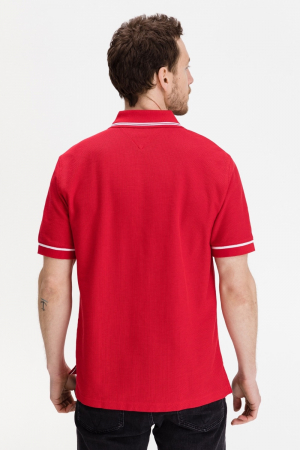 Tricou polo barbati, Tommy Hilfiger, Logo Brodat, Bumbac [2]