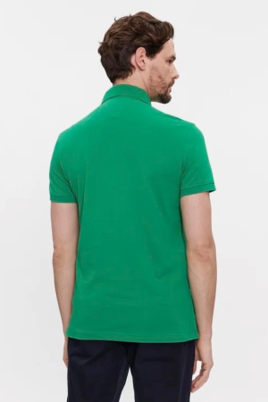 Tricou polo barbati, Tommy Hilfiger, Verde, Bumbac, Logo Brodat [2]