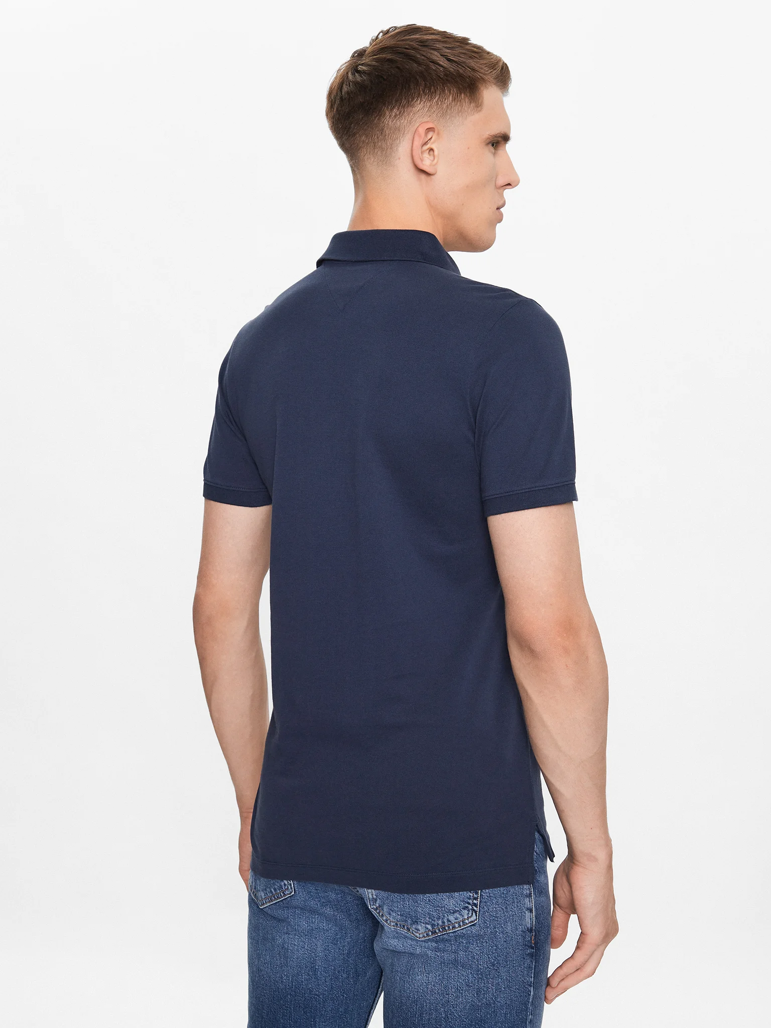 Tricou polo bărbați, Tommy Jeans, Bleumarin, Bumbac, Mini Logo [2]