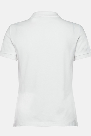 Tricou polo dama, Gant, Alb, Bumbac, Logo Brodat [6]
