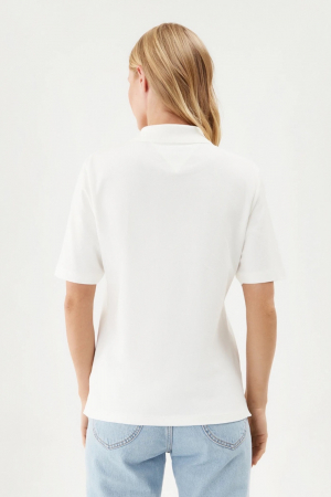 Tricou Polo Dama, Tommy Hilfiger, Alb, Bumbac [1]