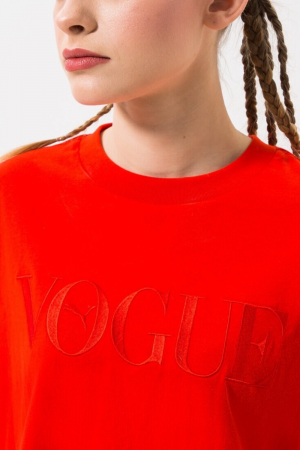 Tricou scurt dama, Puma x Vogue, Rosu, Bumbac, S [5]