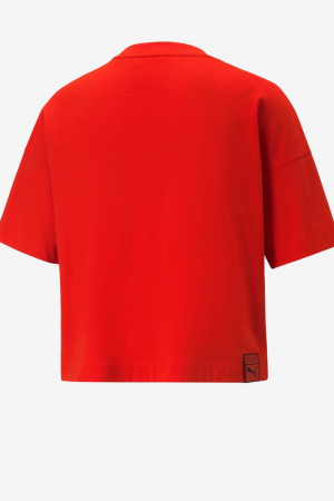 Tricou scurt dama, Puma x Vogue, Rosu, Bumbac, S [1]