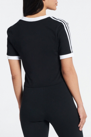 Tricou Top Dama, Adidas Originals, V-Neck, Negru, Bumbac [1]