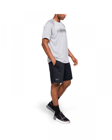 Under Armour, Pantaloni scurti, Cu buzunare laterale, Pentru fitness Tech, Negru [3]