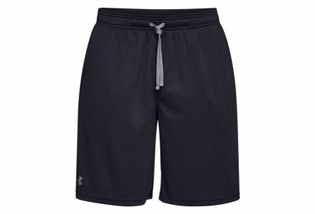 Under Armour, Pantaloni scurti, Cu buzunare laterale, Pentru fitness Tech, Negru [4]