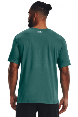 Under Armour, Tricou Bărbați, Cu imprimeu logo pentru fitness, Boxed, Verde persan [1]