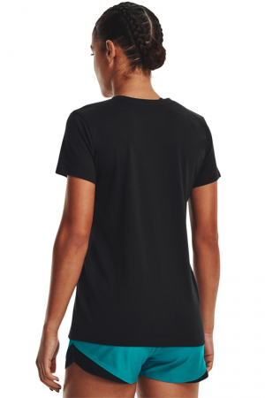 Under Armour, Tricou Dama, Cu imprimeu logo, Sportstyle Rival, Negru, XS [1]