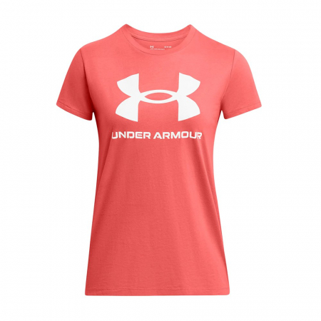 Under Armour, Tricou Dama, Cu imprimeu logo, Sportstyle Rival, Roz somon [2]