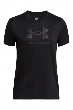 Under Armour, Tricou Dama, Cu logo, Pentru antrenament, Tech, Negru [2]