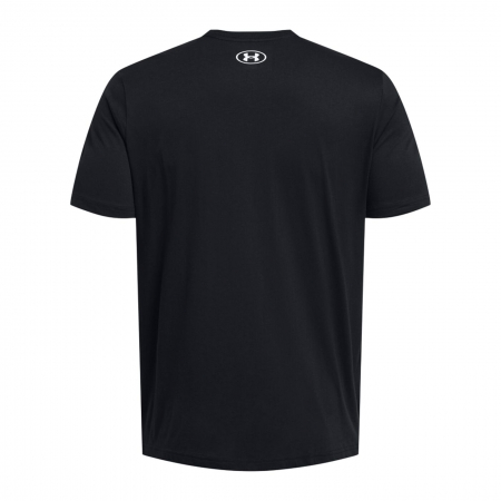 Under Armour, Tricou din amestec de bumbac, Cu imprimeu logo, Negru [4]