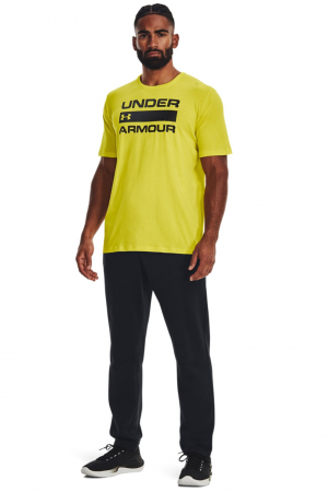 Under Armour, Tricou Bărbați, Lejer cu logo, Pentru antrenament, Team Issue Wordmark, Galben, M [2]