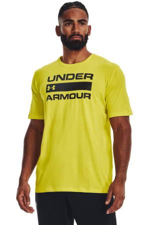 Barbati - Under Armour, Tricou Bărbați, Lejer cu logo, Pentru antrenament, Team Issue Wordmark, Galben, M