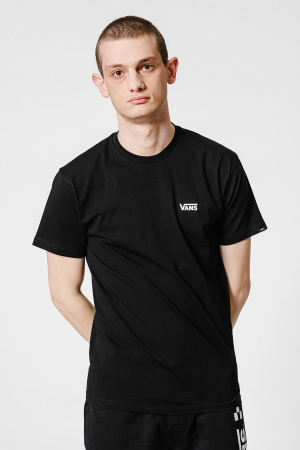 Barbati - Vans, Tricou Bărbați, Regular fit, Din bumbac cu detaliu logo, Negru, M
