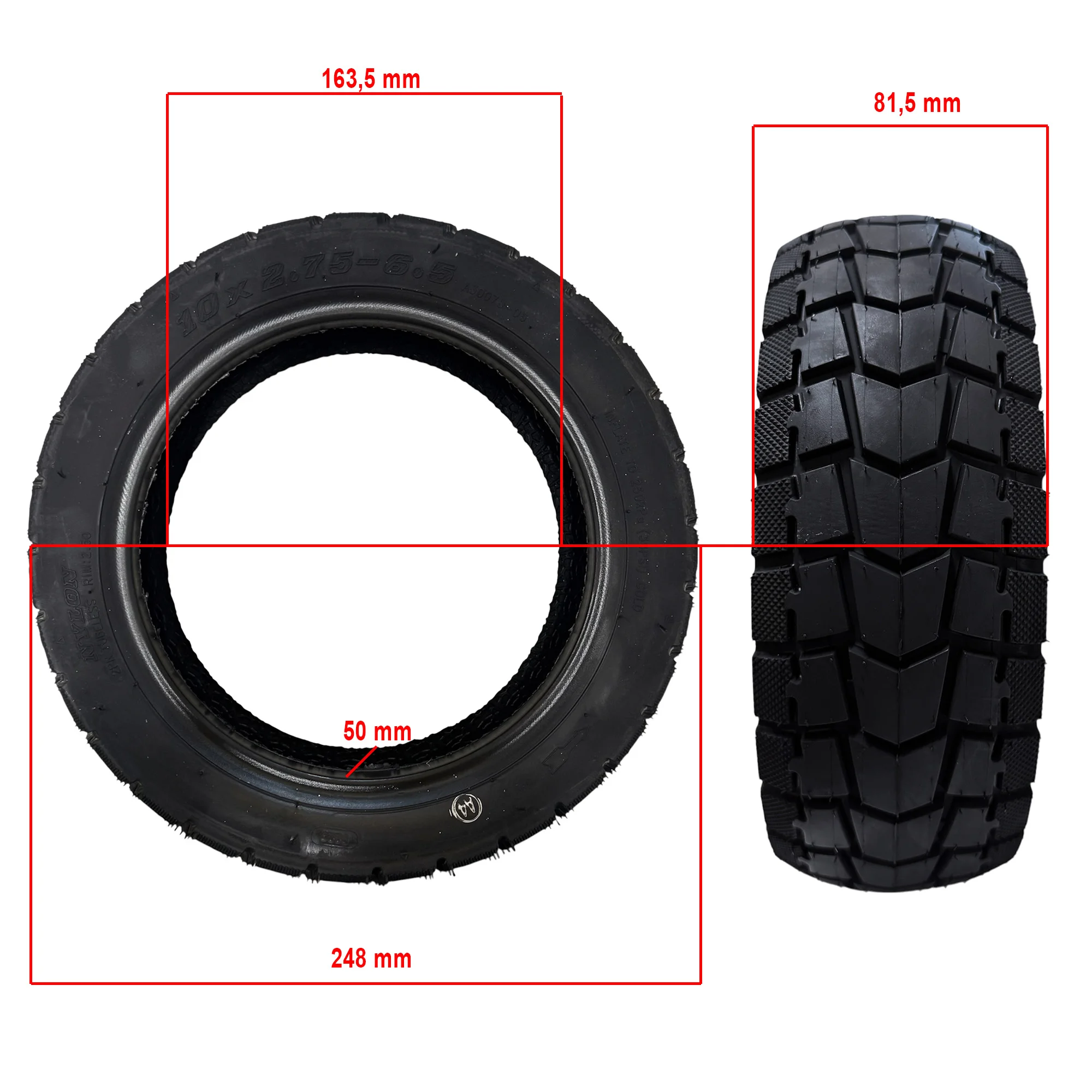 Anvelopa 10x2.75-6.5 Tubeless Kukirin G2/A1/T3 | Trotinete-Ieftine.ro [2]
