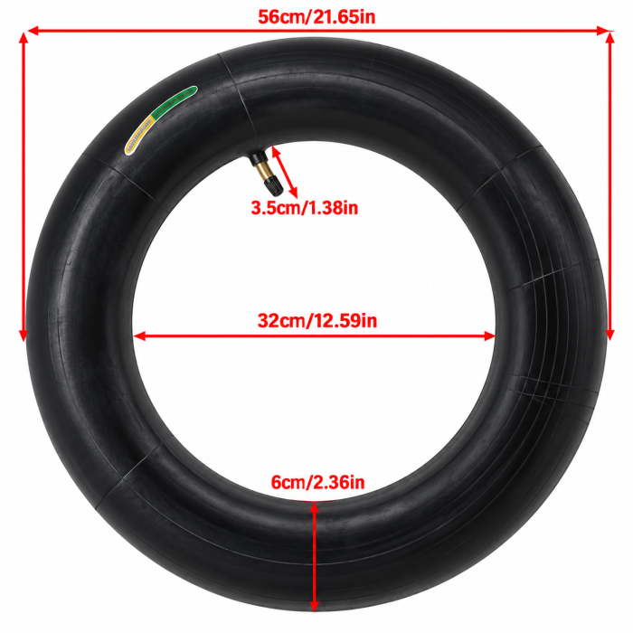 Camera aer 4.50-12 pentru tricicleta electrica, scuter si moped, janta 12 inch [2]