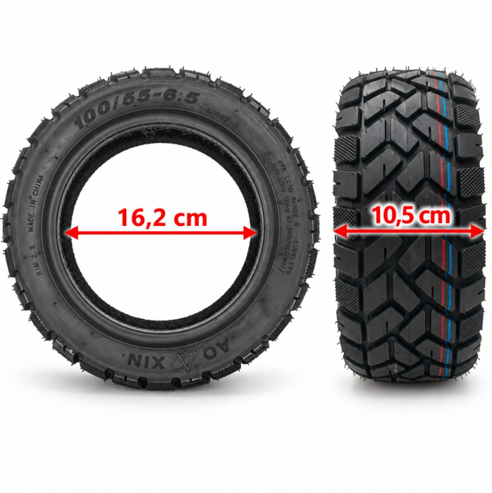 Anvelopa 100/55-6.5 Tubeless Aoxin Trotineta Electrica | Trotinete-Ieftine.RO [2]