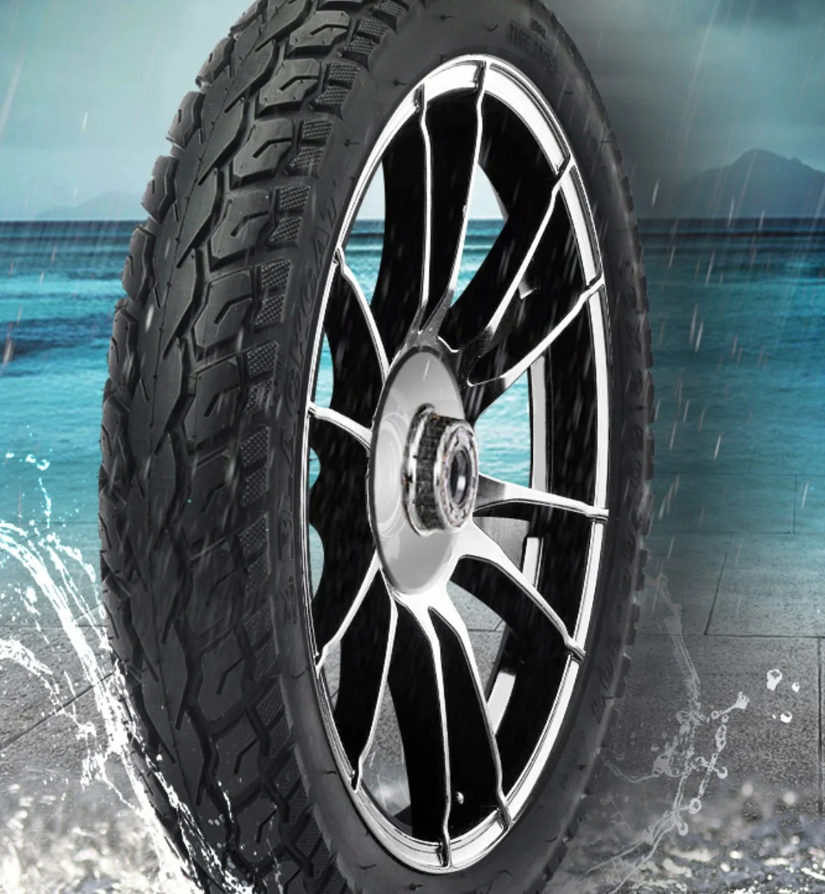 Anvelopă 16×3 Tubetype [Blackcat] Scutere/Biciclete [2]