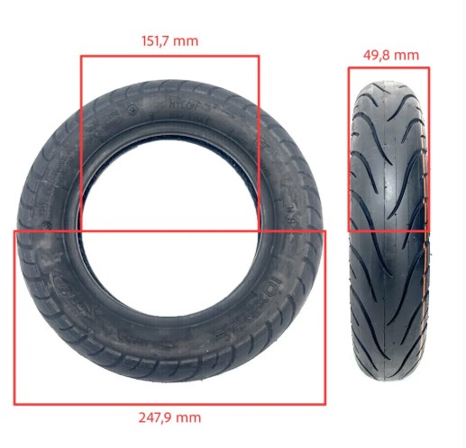 Anvelopă CST 10×2,25–6 Tubetype Cityroad trotinetă electrică [2]