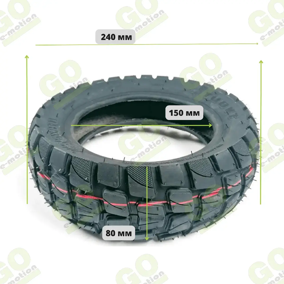 Anvelopa exterioara 255x80 10x3 Off Road TUOVT pentru scuter Kugoo, Zero, Kaabo [3]