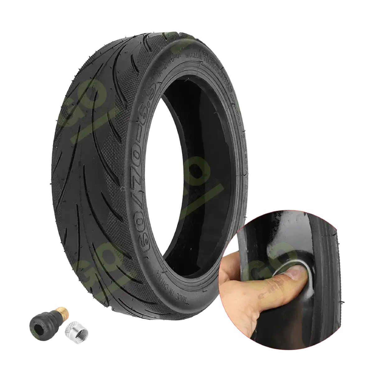 Anvelopa fara camera 60/70-6.5 cu gel si supapa pentru scuter Ninebot Max G30 [2]