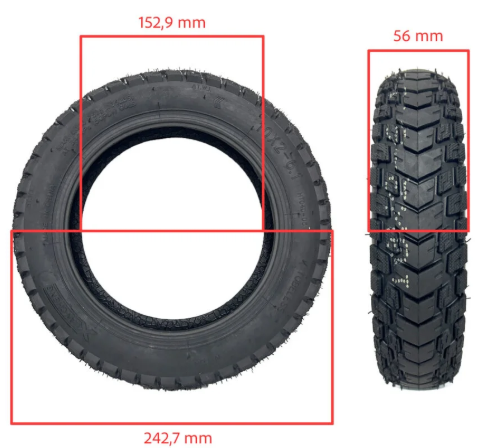 Anvelopă Offroad 10x2 Tubeless Xuancheng pentru Xiaomi PRO și PRO 2 [3]