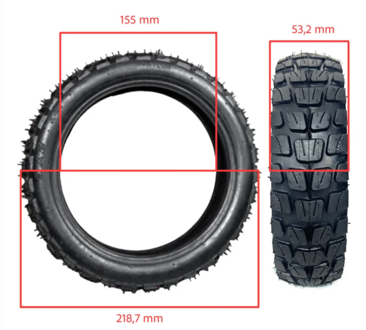 Anvelopă Offroad 9x2 Tubetype pentru Trotinetă Xiaomi [2]